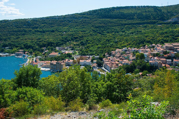 Fototapeta na wymiar The small town of Bakar in Primorje-Gorski Kotar County in western Croatia