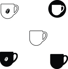 Coffee cup icon. Vector illustration