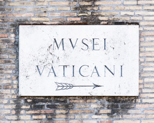Cartel de los museos vaticanos