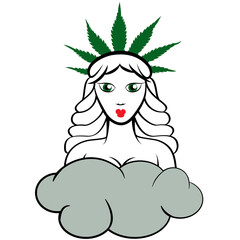 Goddess of weed smokers sweet Mary jane