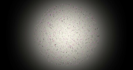 color glitter for a holiday card, animation banner. Abstract space and stars. Approach, movement of small gold particles. Christmas background