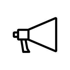 Megaphone icon on white background. Design Vector Template Illustration Sign And Symbol