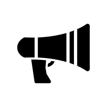 Megaphone icon on white background. Design Vector Template Illustration Sign And Symbol