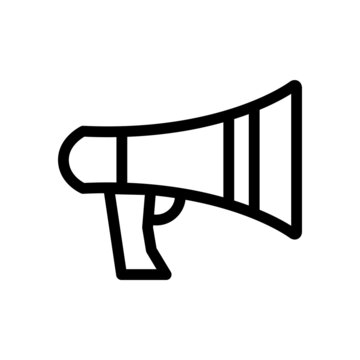 Megaphone icon on white background. Design Vector Template Illustration Sign And Symbol