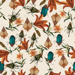 the pattern is botanical - 464552879