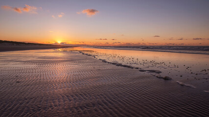 beach of Ameland in the evening 8