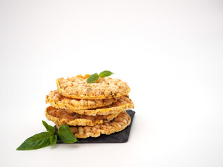 Corn tortillas. Gluten Free Bread. On white background