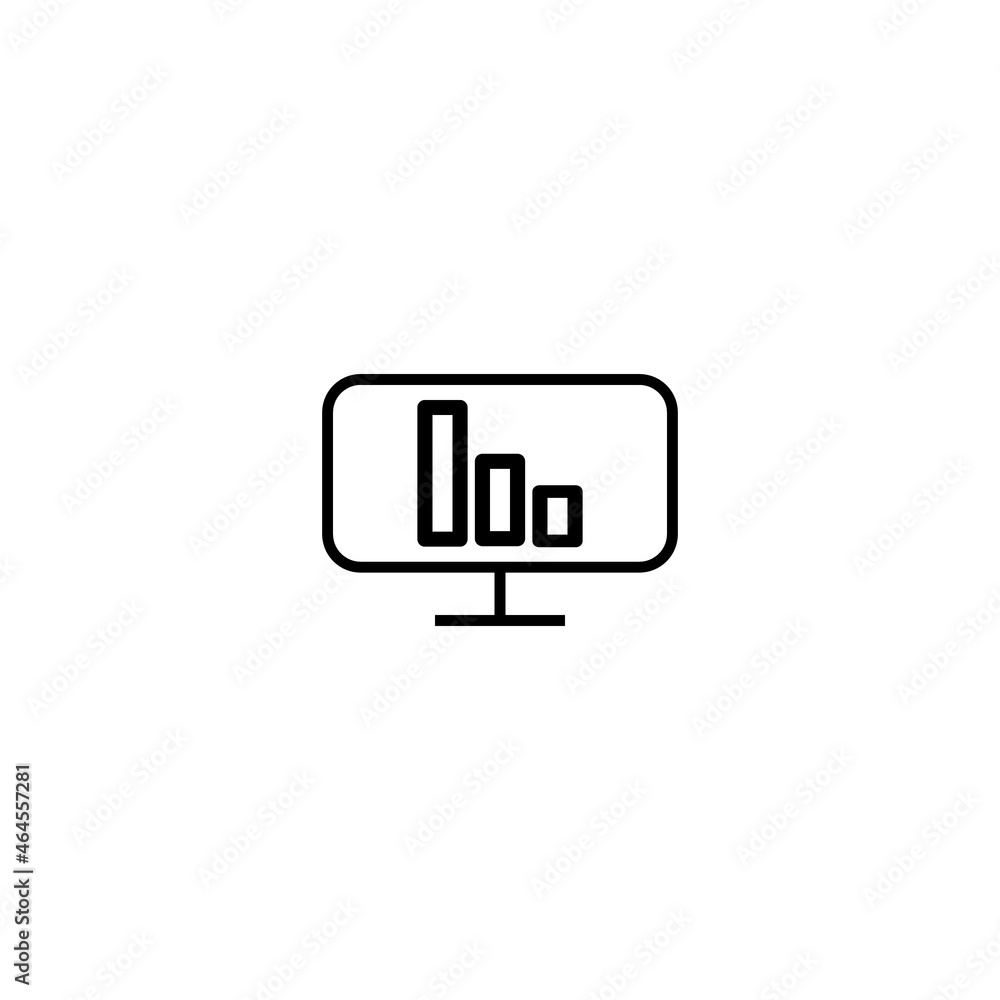 Poster сomputer technology concept. modern outline illustration for banners, flyers and web sites. editable