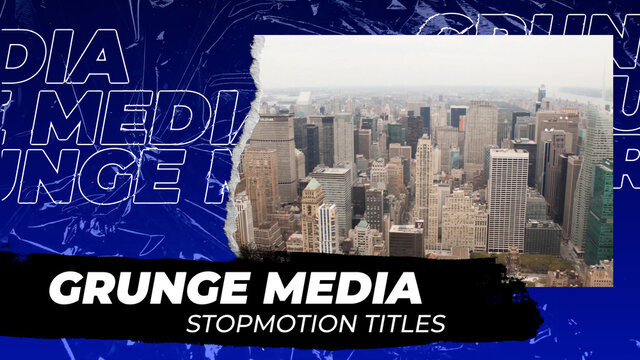 Grunge Media Stop Motion Titles