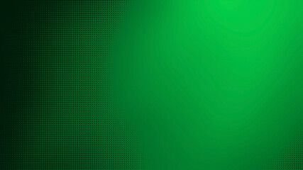 black gradation half tone pattern on green gradient background. abstract grenn graphic background with dark color from corners of image. empty cosmic background. blurred vivid green sky.