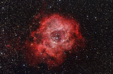 Rosette Nebula in the Monoceros Constellation