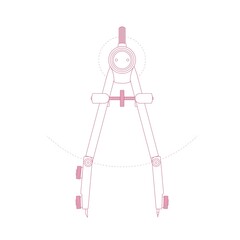 Drafting compass for design and engineering