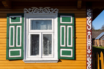 Fototapeta premium Architektura drewniana Podlasia, Polska