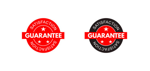 Obraz premium Guarantee Satisfaction Badge Vector