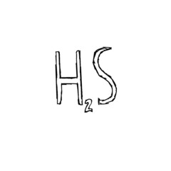 Fototapeta premium hydrogen sulfide (sketch)