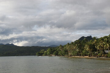 lake and mountains
