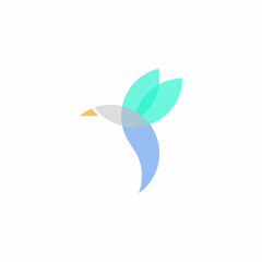 Flying bird dove logo