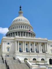 Western Close-up on the United States Capitol Building - 464573271