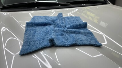 Microfiber towel for wiping the car