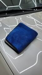 Microfiber towel for wiping the car