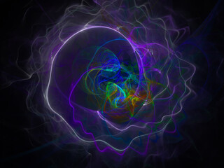 surreal futuristic digital 3d design art abstract background fractal illustration for meditation and decoration wallpaper