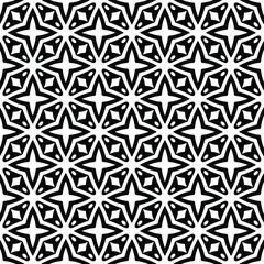 Seamless vector pattern in geometric ornamental style. Black  pattern.