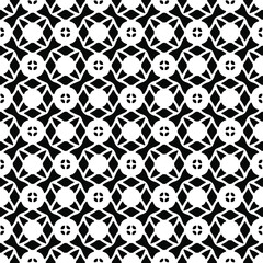 Seamless vector pattern in geometric ornamental style. Black  pattern.
