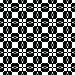 Fototapeta na wymiar Seamless vector pattern in geometric ornamental style. Black pattern. 