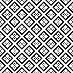 Seamless vector pattern in geometric ornamental style. Black  pattern.
