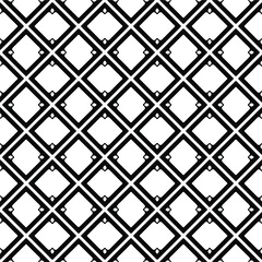 Seamless vector pattern in geometric ornamental style. Black  pattern.
