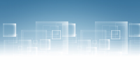 Fototapeta premium Minimal geometric background. Dynamic blue shapes composition with white lines. Abstract background modern hipster futuristic graphic. Abstract background texture design, bright poster, banner 