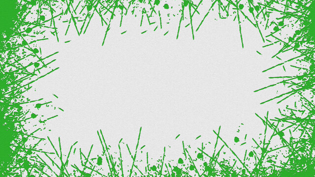 green grass frame