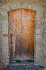 Old entrance door to the castle