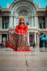 Naklejka premium Mexican catrina 