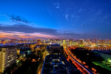 Fototapeta na wymiar 東京夜景　青海から望む