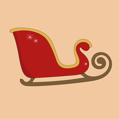 Red winter sled here! 