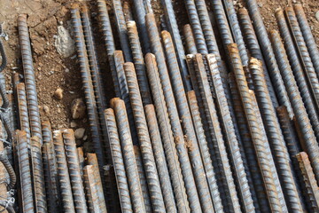 close up of rusty metal bars