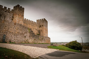 Fototapeta na wymiar the medieval castle of Montemor-o-Velho, district of Coimbra, Beira Litoral province, Portugal