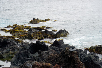 rough wild nord coast of sao miguel