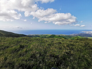 amazing mountain landscape on azores islands