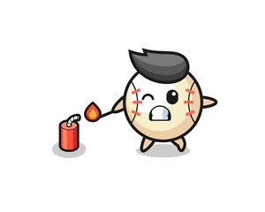 cute baseball shoot using cannon