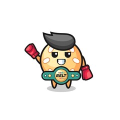 sesame ball boxer mascot character
