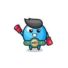 gum ball boxer mascot character