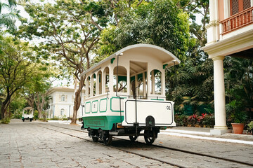 Old Railcar at Historic Park Guayaquil Ecuador