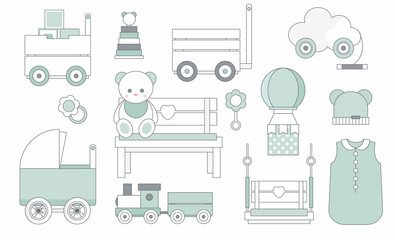 Eco friendly toys and decor for newborn baby and kids