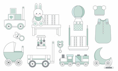 Eco friendly toys and decor for newborn baby and kids