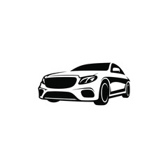 silhouette of the exotic car, sport car, luxury car vector isolated