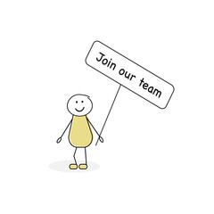 Jolly stickman - join our team