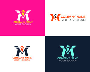 M Letter Logo, M latter logo vector,  corporate M logo.