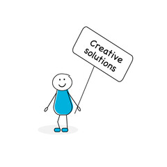 Jolly stickman - creative solutions